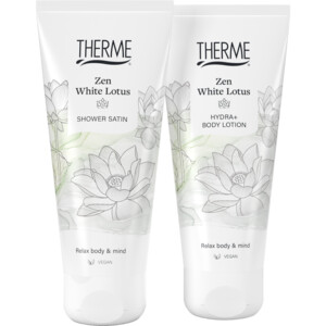 Therme Geschenkset Zen White Lotus Body Lotion/ Shower Satin - 13.29 euro