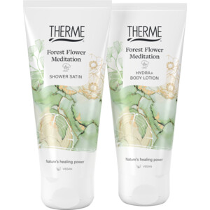 Therme Geschenkset Forest Flower Mediation Body Lotion/ Shower Satin - 12.99 euro