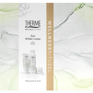 Therme Geschenkset Zen White Lotus Shower Foam/ Body Butter/ Shower Scrub - 19.95 euro