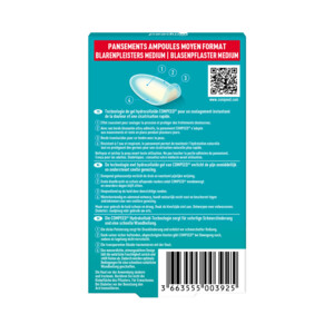 Compeed Blarenpleister Medium Hiel - 12.15 euro