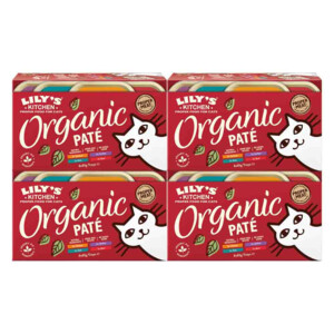 4x Lily's Kitchen Kattenvoer Nat Organic Paté Multipack 8x85 gr