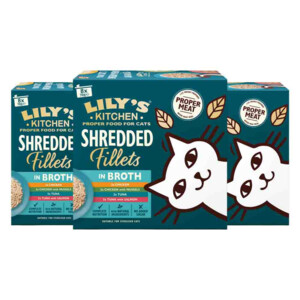 3x Lily's Kitchen Kattenvoer Nat Shredded Fillets Multipack 8x70 gr
