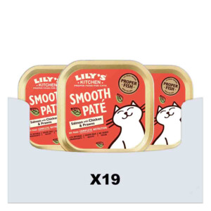 19x Lily's Kitchen Kattenvoer Nat Smooth Paté Zalm & Kip