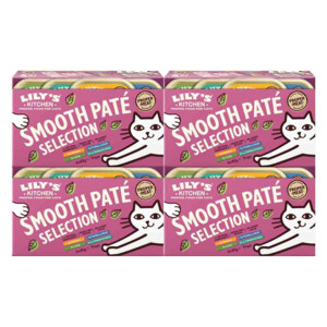 4x Lily's Kitchen Kattenvoer Nat Smooth Paté Selectie