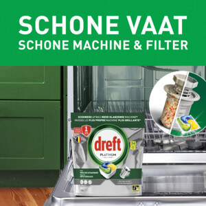 Dreft Vaatwastabletten Platinum All In One Citroen - 19.49 euro
