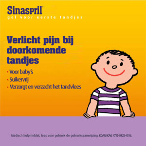 Sinaspril Gel Bij Doorkomende Tandjes - 9.09 euro