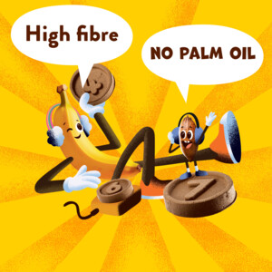 5x Goodies Kinderkoekjes Choco & Banaan - 5.74 euro