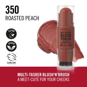 Rimmel Multi-Tasker Blush'N'Brush Stick 350 Roasted Peach - 10.89 euro