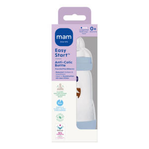 MAM Easy Start Anti-Colic Babyfles Blauw 0+ mnd - 11.99 euro