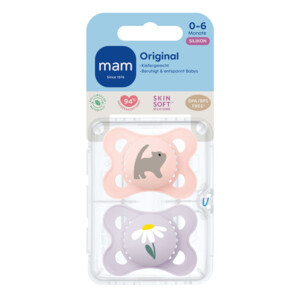 MAM Original Pure Silikon Fopspeen 0-6 mnd Roze - 8.75 euro