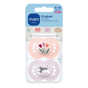 MAM Original Pure Silikon Fopspeen 6-16 mnd Roze - 10.49 euro