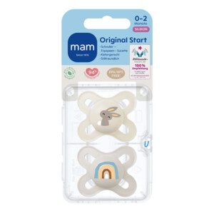 MAM Original Start Silikon Fopspeen 0-2 mnd Beige - 10.35 euro