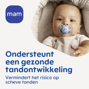 MAM Perfect Night Silikon Fopspeen Beige 0-6 mnd - 9.59 euro