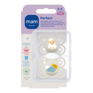 MAM Perfect Silikon Fopspeen Beige 0-6 mnd - 9.15 euro