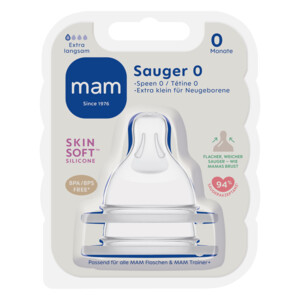 MAM Flesspeen 0+ mnd - Maat 0 - 7.69 euro