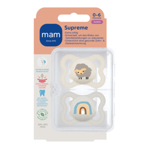 MAM Supreme Silikon Fopspeen 0-6 mnd Beige - 11.99 euro