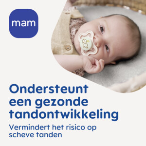 MAM Supreme Silikon Fopspeen 0-6 mnd Beige - 11.99 euro