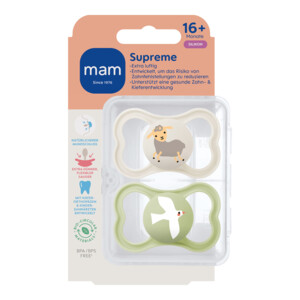 MAM Supreme Silikon Fopspeen 16+ mnd Beige - 11.99 euro