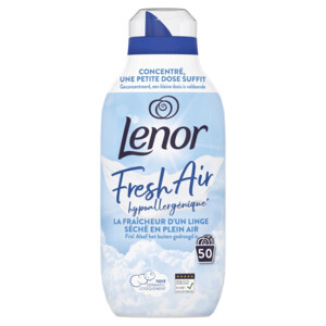 8x Lenor Wasverzachter Fresh Air Gevoelige huid 50 Wasbeurten - 41.89 euro