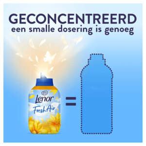 8x Lenor Wasverzachter Fresh Air Zonnestralen 50 Wasbeurten - 48.09 euro