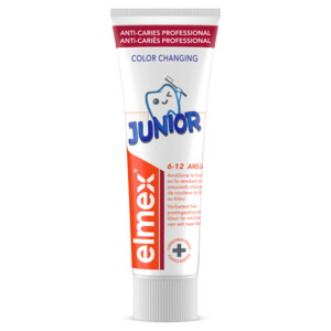 12x Elmex Tandpasta Junior (6-12 Jaar) Colour Changing - 29.94 euro