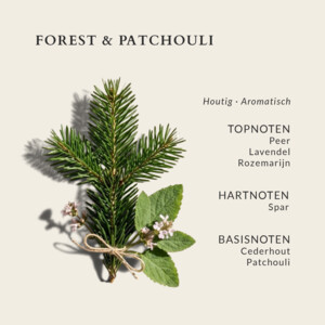 Riverdale Boutique Geurkaars in Pot Forest & Patchouli - 13.5 euro