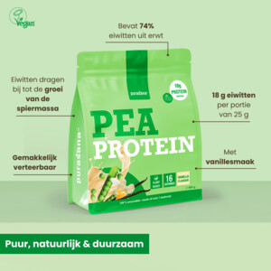 Purasana Vegan Protein Erwt Vanille - 13.95 euro