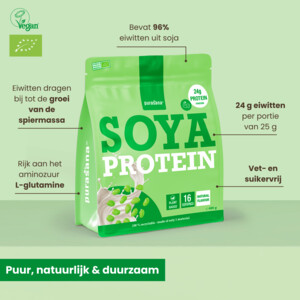 Purasana Vegan Protein Soja Natuur BIO - 14.96 euro