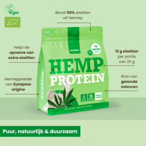 Purasana Vegan Protein Hennep Natuur BIO - 17.05 euro