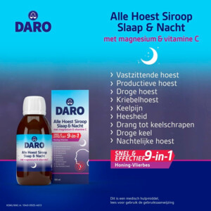 Daro Alle Hoest Siroop Slaap & Nacht - 14.99 euro