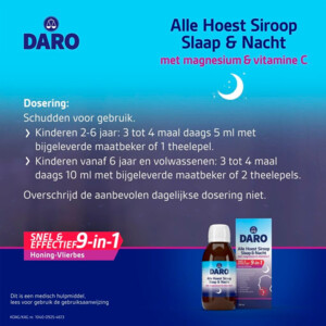 Daro Alle Hoest Siroop Slaap & Nacht - 14.99 euro