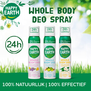 Happy Earth 100% Natuurlijke Body Deo Spray Lavender Ylang - 8.05 euro