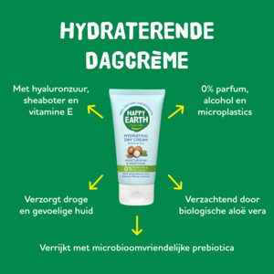 Happy Earth 100% Natuurlijke Hydraterende Dagcrème - 16.99 euro