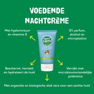 Happy Earth 100% Natuurlijke Voedende Nachtcrème - 17.99 euro