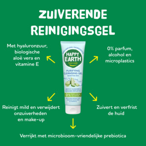 Happy Earth 100% Natuurlijke Zuiverende Reinigingsgel - 13.99 euro