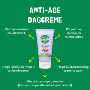 Happy Earth 100% Natuurlijke Anti-Age Dagcrème - 25.99 euro
