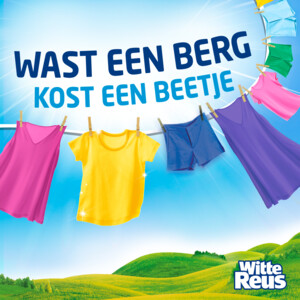 2x Witte Reus Wasmiddel Frisse Reus Gel Orchidee 100 Wasbeurten - 29.23 euro