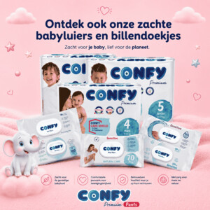 3x Confy Premium Luierbroekjes Maat 6 XL 15+kg - 19.62 euro