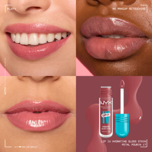 NYX Lip IV Hydraterende Lipgloss + Stain 17 Petal Pourin - 10.59 euro