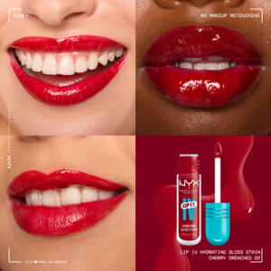 NYX Lip IV Hydraterende Lipgloss + Stain 22 Cherry Drenched - 10.39 euro