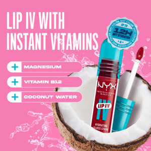 NYX Lip IV Hydraterende Lipgloss + Stain 22 Cherry Drenched - 10.39 euro