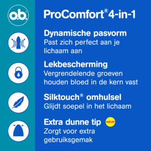 6x o.b. Pro Comfort Advanced Super Plus Tampons - 21.87 euro