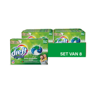 8x Dreft 4in1 Wasmiddel Capsules Regular 14 stuks