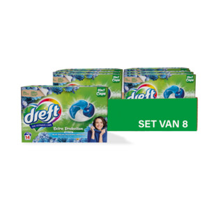 8x Dreft 4in1 Wasmiddel Capsules Blue Dream 14 stuks