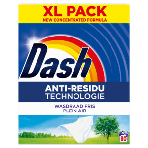 Dash Waspoeder Wasdraad Fris 80 Wasbeurten - 34.99 euro