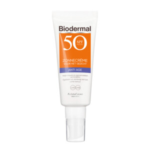 Biodermal Zonnecreme Gezicht Anti Age SPF50+ - 27.99 euro