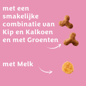 Felix Kattenvoer Droog Dubbel Zo Lekker Junior Kip, Kalkoen, Melk en Groenten 800 gr