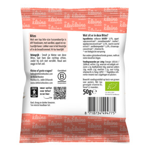 4x de Kleine Keuken Bio Bites Haver & Aardbei - 7.12 euro