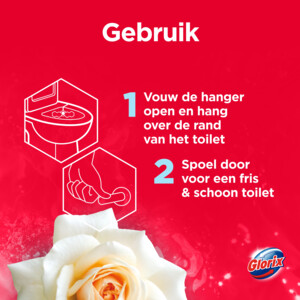 Glorix Toiletblok Aroma & Fresh White Rose - 1.19 euro