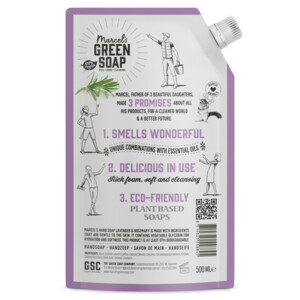 Marcel's Green Soap Handzeep Navulling Voordeelbox Lavendel & Rozemarijn - 21.35 euro